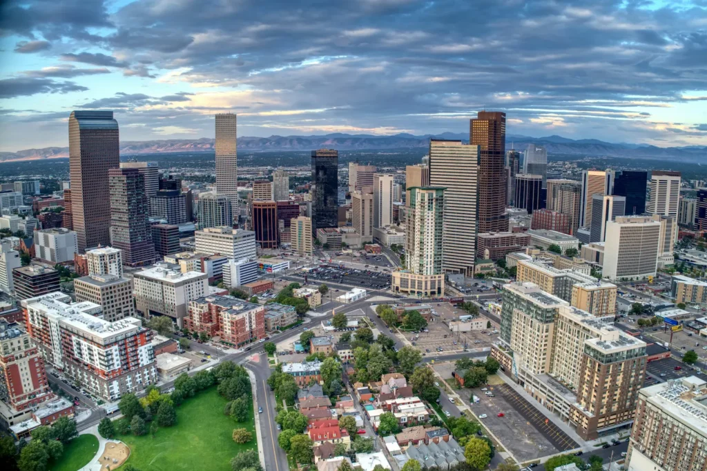 Denver, Colorado skyline,