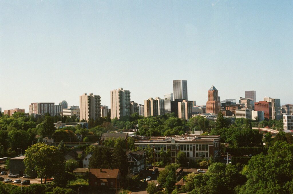 Portland, Oregon skyline — auto insurance coverage options