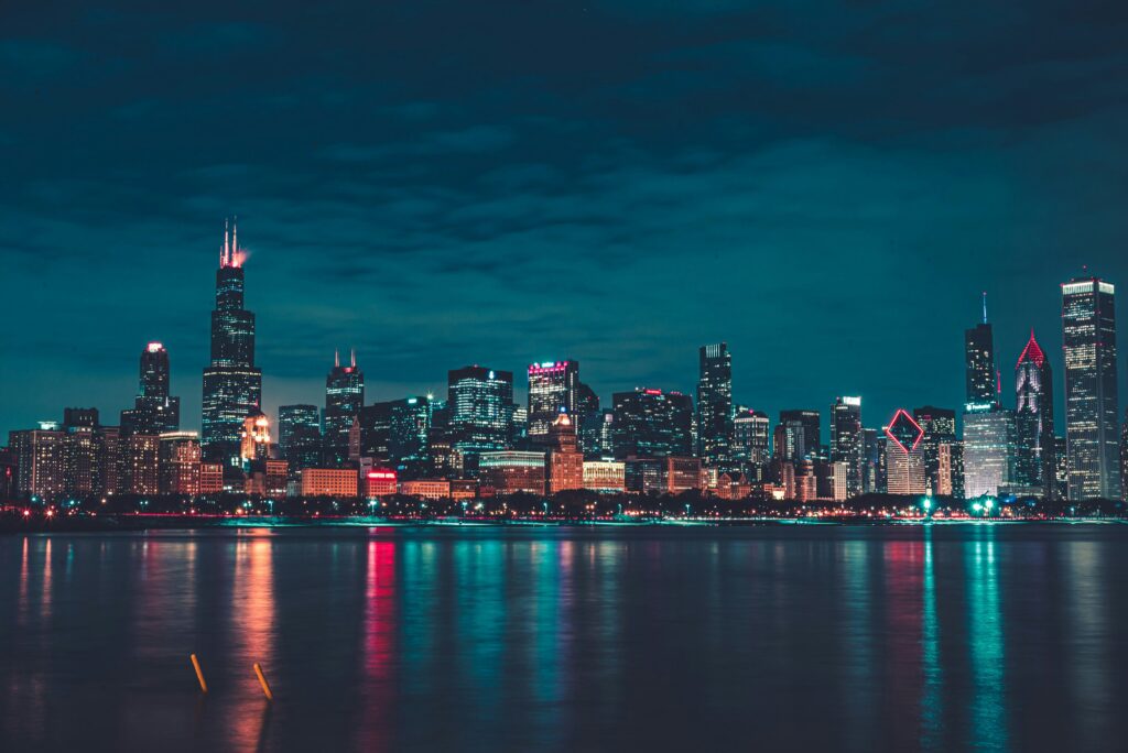 Chicago, Illinois skyline — auto insurance coverage options